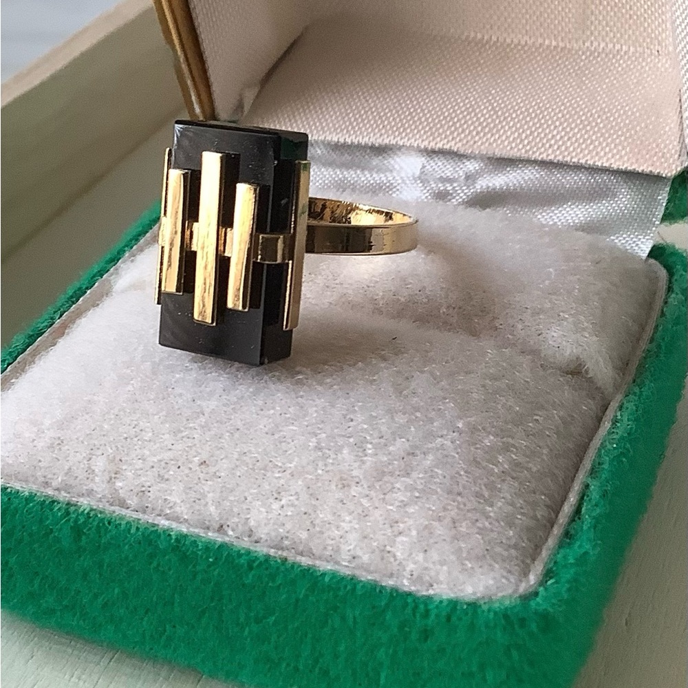 New Vintage Smoky Topaz Cocktail Ring